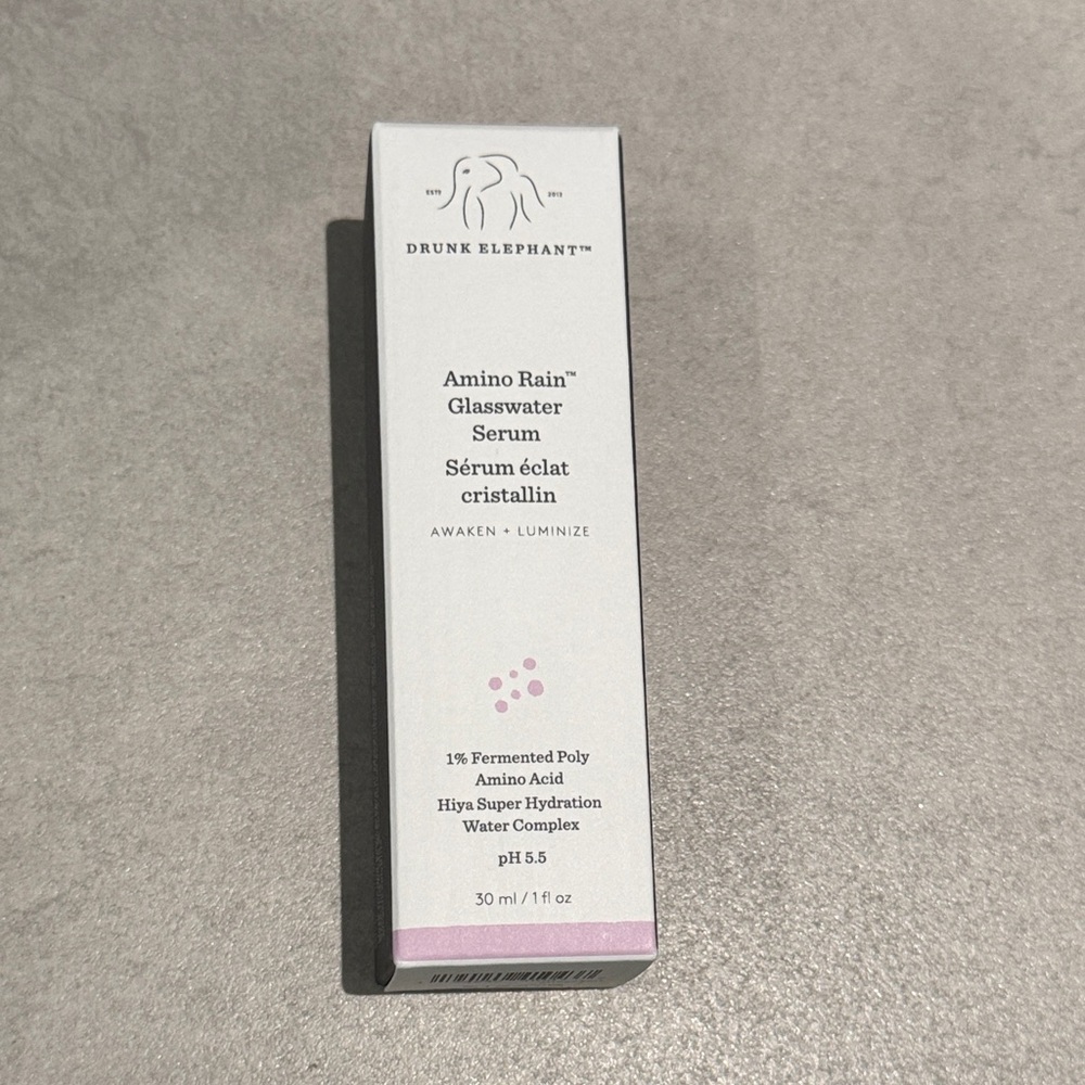 Drunk Elephant Amino Rain Glasswater Serum 30ml glass skin glow